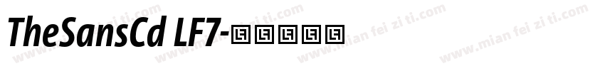 TheSansCd LF7字体转换